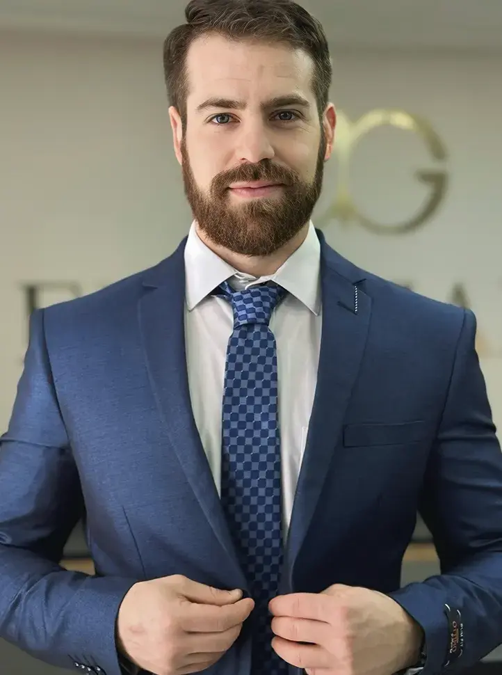 Traje azul