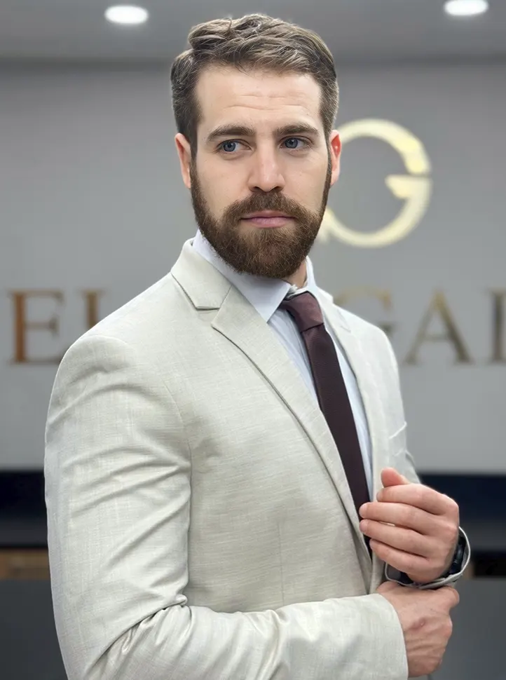 Traje azul