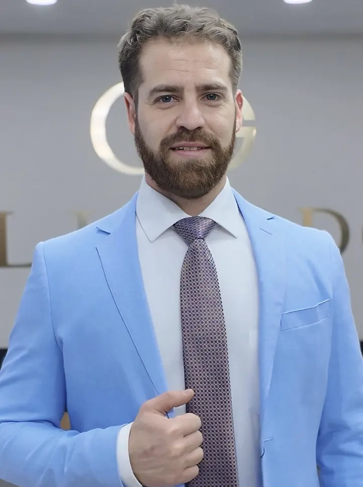 Traje azul