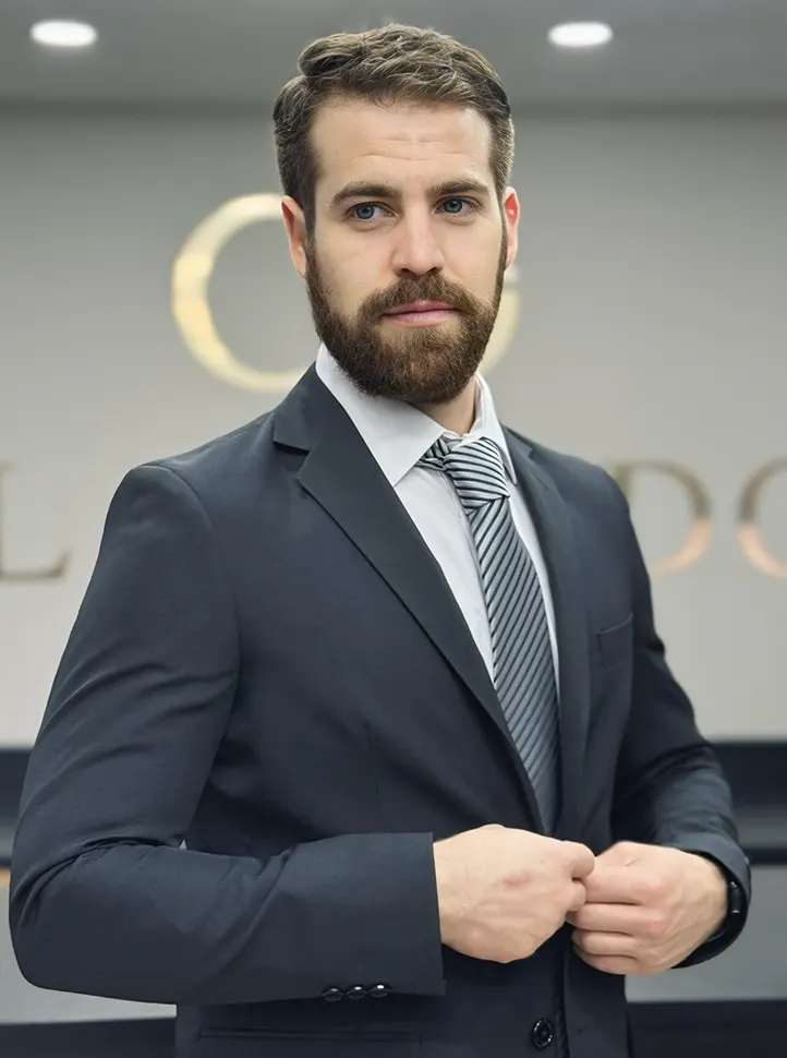 Traje azul