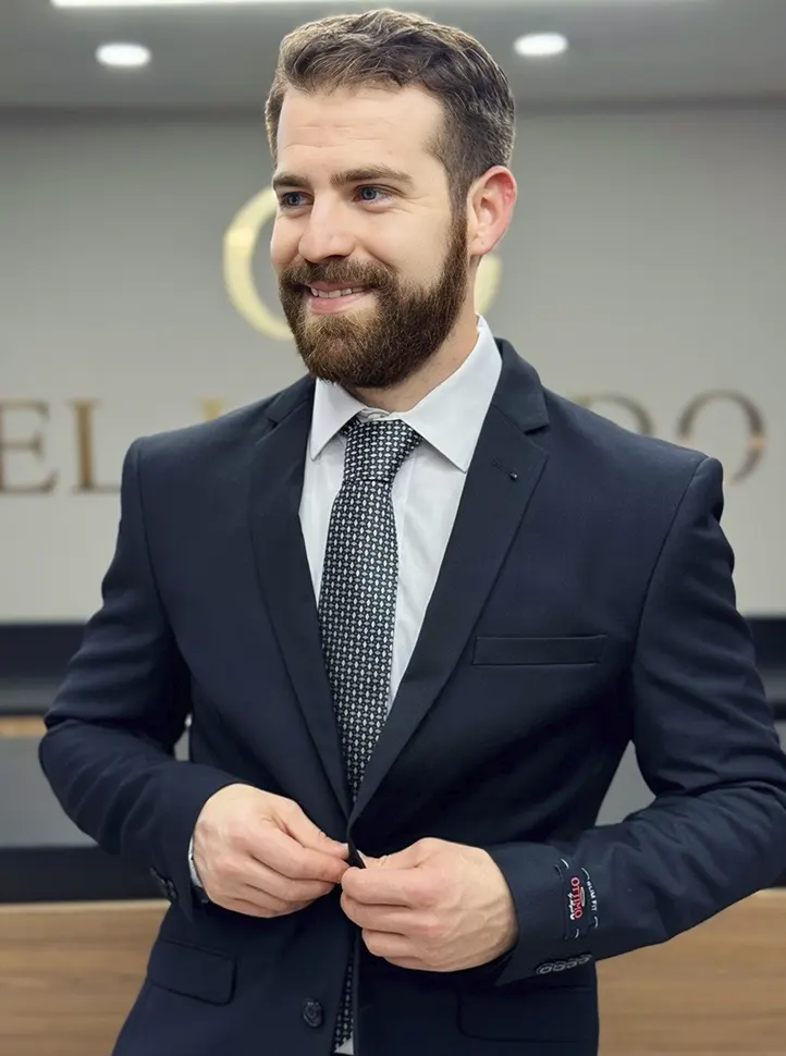 Traje azul
