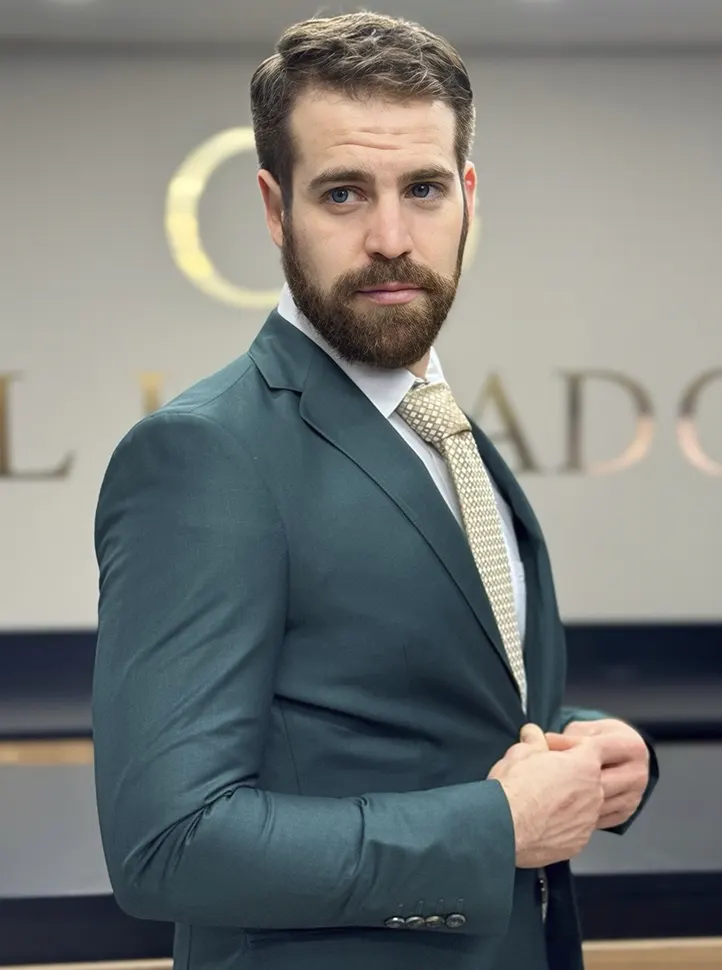 Traje azul