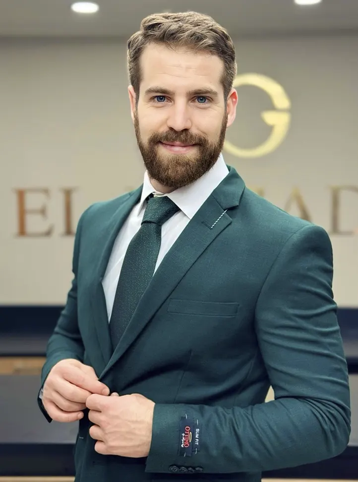 Traje azul