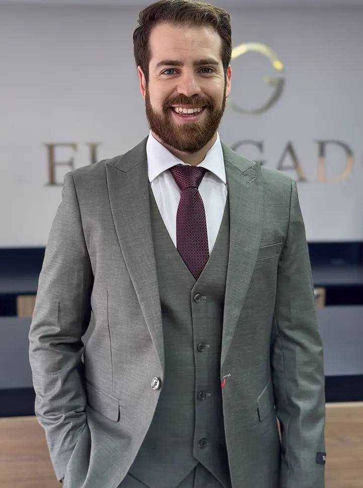 Traje azul