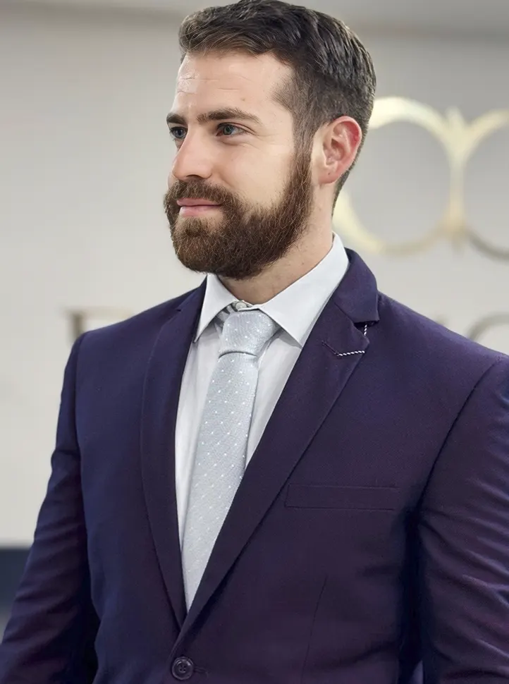 Traje azul